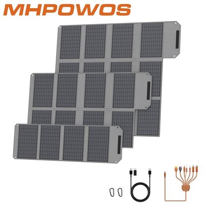 MHPOWOS Solarmodule Faltbar 40 80 120 Watt solarpanel Kit Für handy Power Bank