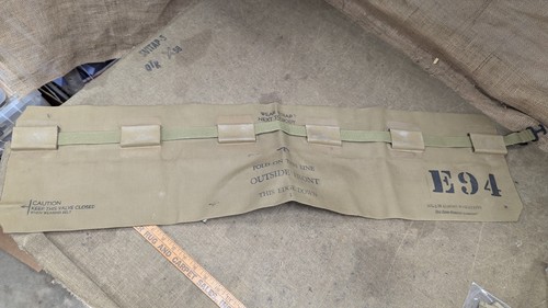 Vintage WWII Inflatable Flotation Belt M1926, Normandy amphibious type Used