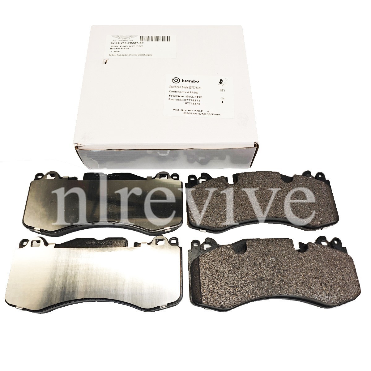 Aston Martin DB11 Front Brake pad sets Set P/N HY532D007BC