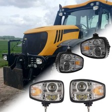 For Jcb Wheel Loader / Fastrac Tractor Led Headlights Assembly 195-0189,195-0190