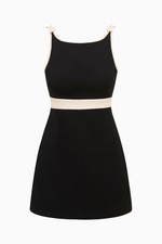 LOVESHACKFANCY Catrice Dress Black & White Mini Backless 2