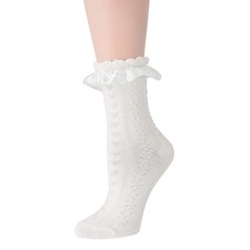 Women Ankle Socks, Lace Ruffle Frilly Comfortable Cotton Socks Fashion Ladies...