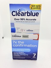 Clearblue Early Assurance Combo Pregnancy Test Kit, at-Home 7 Count Pack of 1 
