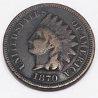 1870 Indian Head Penny Beautiful Coin Rare Date