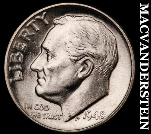 1948 Roosevelt Dime- Choice Gem Brilliant Uncirculated Luster No Reserve #i3680