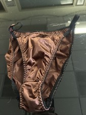 Satin String Bikini Panties Size Large