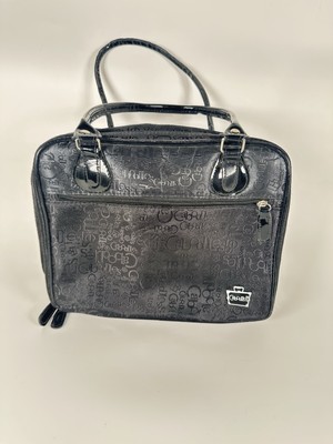 Caboodles Black Fabric Travel Makeup Cosmetic Bag Case Pink Black  Polkadot int