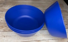 Room Essentials BPA-Free Plastic Cereal Bowls Solid Blue 35.03 Fl Oz 4 Pack