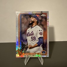 2025 Topps Chrome Logofractor Edition - Sean Manaea #287 NY Mets 