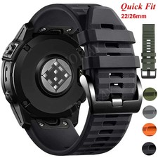 Quick Fit Silicone Strap For Garmin Fenix 8 E 7 7X 6 6X Pro 5 5X Plus Watch Band
