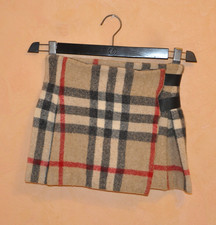 Burberry Brit Women's Nova Check Wool Pleated Kilt Skirt Size USA 4 UK 6 IT 38