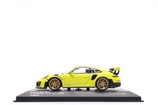 Minichamps 1:43 Porsche 911 GT2 RS (991.2) in Acid Green / Gold Wheels
