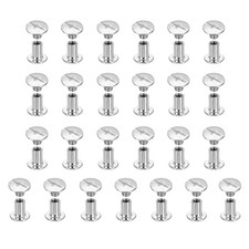 25set Phillips Chicago Screw M5x8mm Binding Post Screw White
