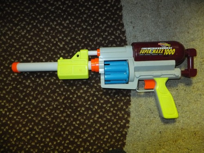 #ad #ad Vtg 1994 Larami Supermaxx 1000 Air Pressure Super Soaker Works $19.99