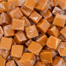Caramel Cubes Candy 2-Pound Pack Vanilla Classic Chewy Squares Individuall