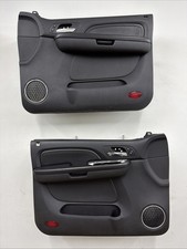 07-09 Cadillac Escalade Set Of Front Interior Power Door Panels Oem Black