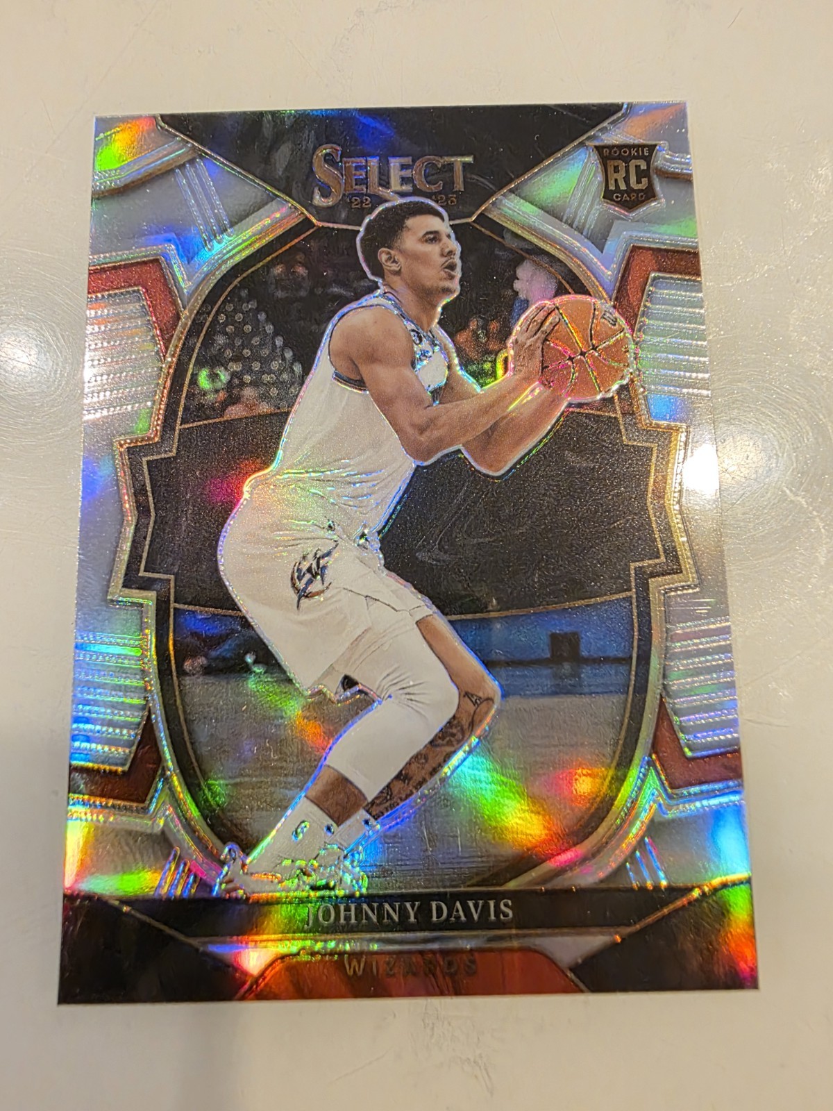 2022 Panini Select Johnny Davis Silver Prizm Rookie 100 MINT