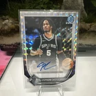 Topps 2025 Bowman Chrome Stephon Castle San Antonio Spurs BCA-SC Auto