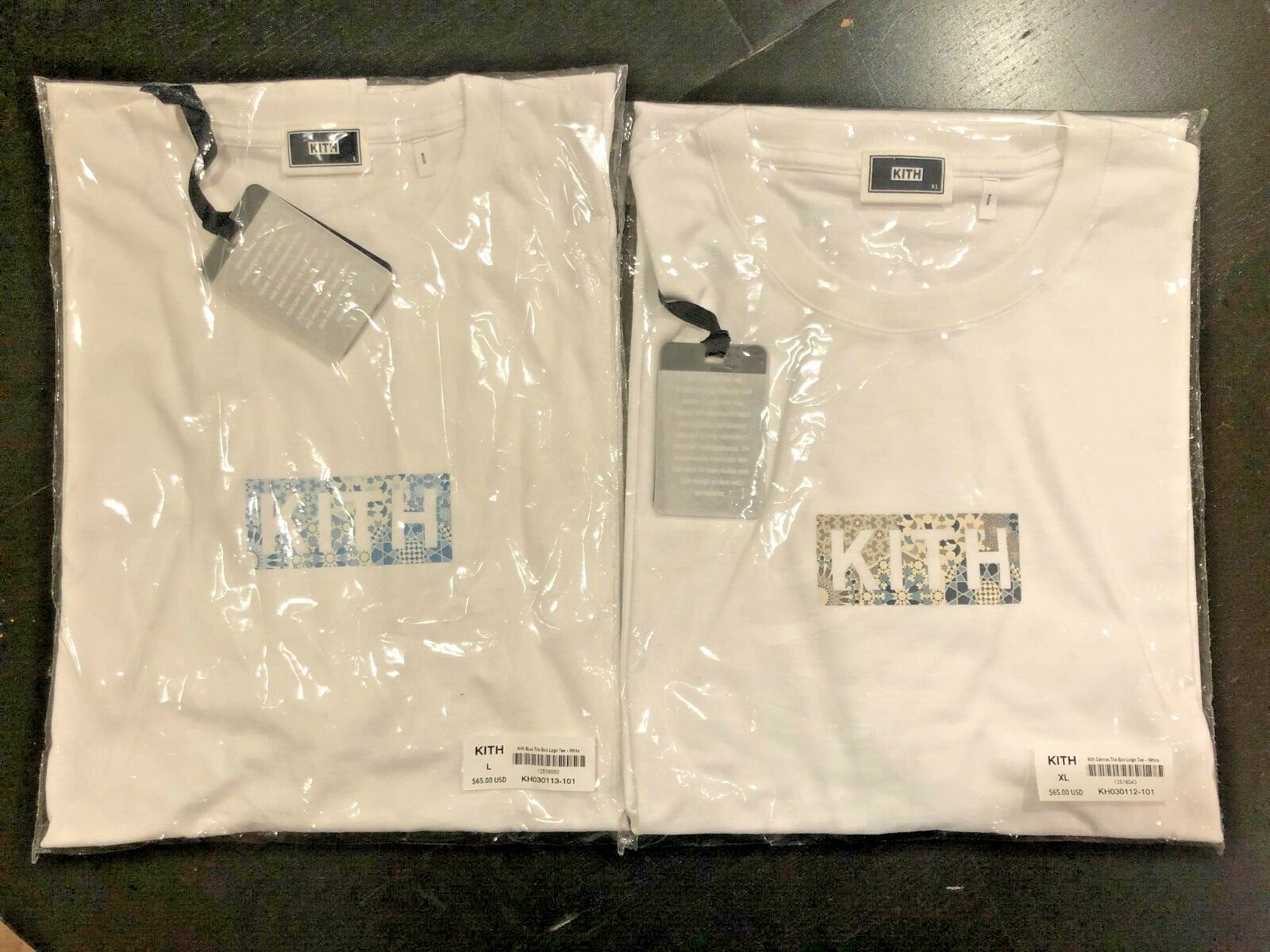kith blue tile classic logo tee