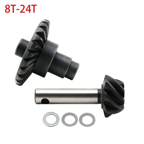 Engranaje de eje biselado 8T 24T/27T/30T/33T para rastreador de radiocontrol 1/10 axial SCX10 II III Capra - Imagen 7 de 23