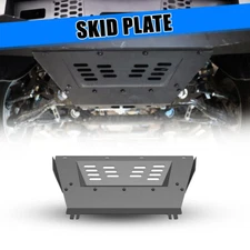 Black Steel Front Bumper Center Skid Plate For 2022-2025 Chevy Silverado 1500