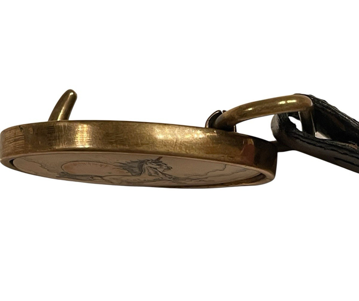 Vintage Basic Tool Supply Solid Brass Unicorn Belt - image 7