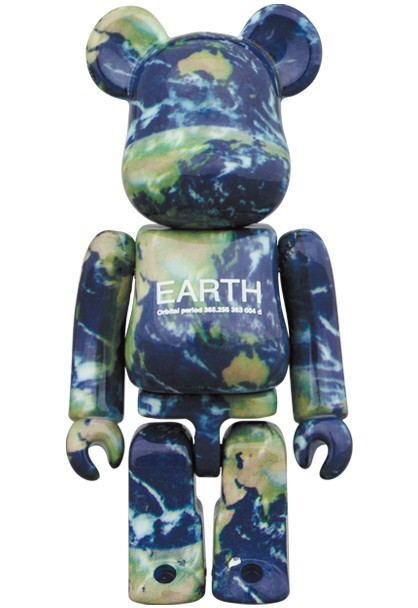 MEDICOM TOY EARTH BE@RBRICK 100% & 400% Action Figure NASA MEDICOM TOY EARTH BE@RBRICK 100% & 400% Action Figure NASA