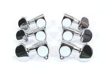 1/14 Acoustic guitar Chrome plated machine head tuner turning peg 3R3L 235C-D04