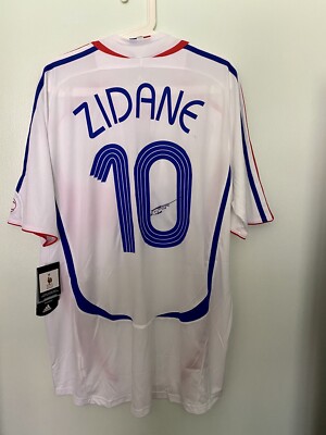 ZIDANE AUTOGRAPHED SIGNED FRANCE 2006 WORLD CUP AWAY JERSEY SHIRT