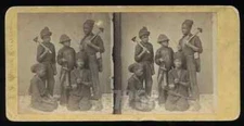 RARE AFRICAN AMERICAN BOYS 1800S GEORGIA STEREOVIEW PHOTO BLACK OCCUPATIONAL 3D