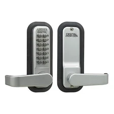 2835 Mechanical, Keyless Lever Lock, Satin Chrome