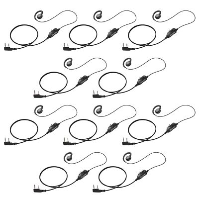10 Pack Arrowmax AEH3000-K2 Swivel Earpiece for Kenwood NX-1300 TH-D74 TH-K20A