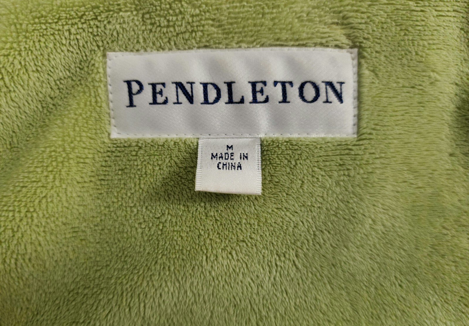 Pendleton Womens Plush Full-Zip Jacket Green Sati… - image 6