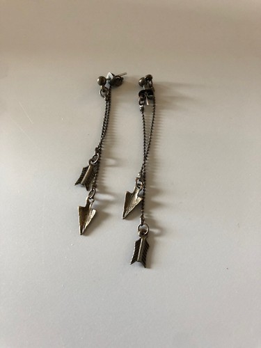 Vintage Ohrringe Ohrhänger mit Pfeil - Bild 1 von 3