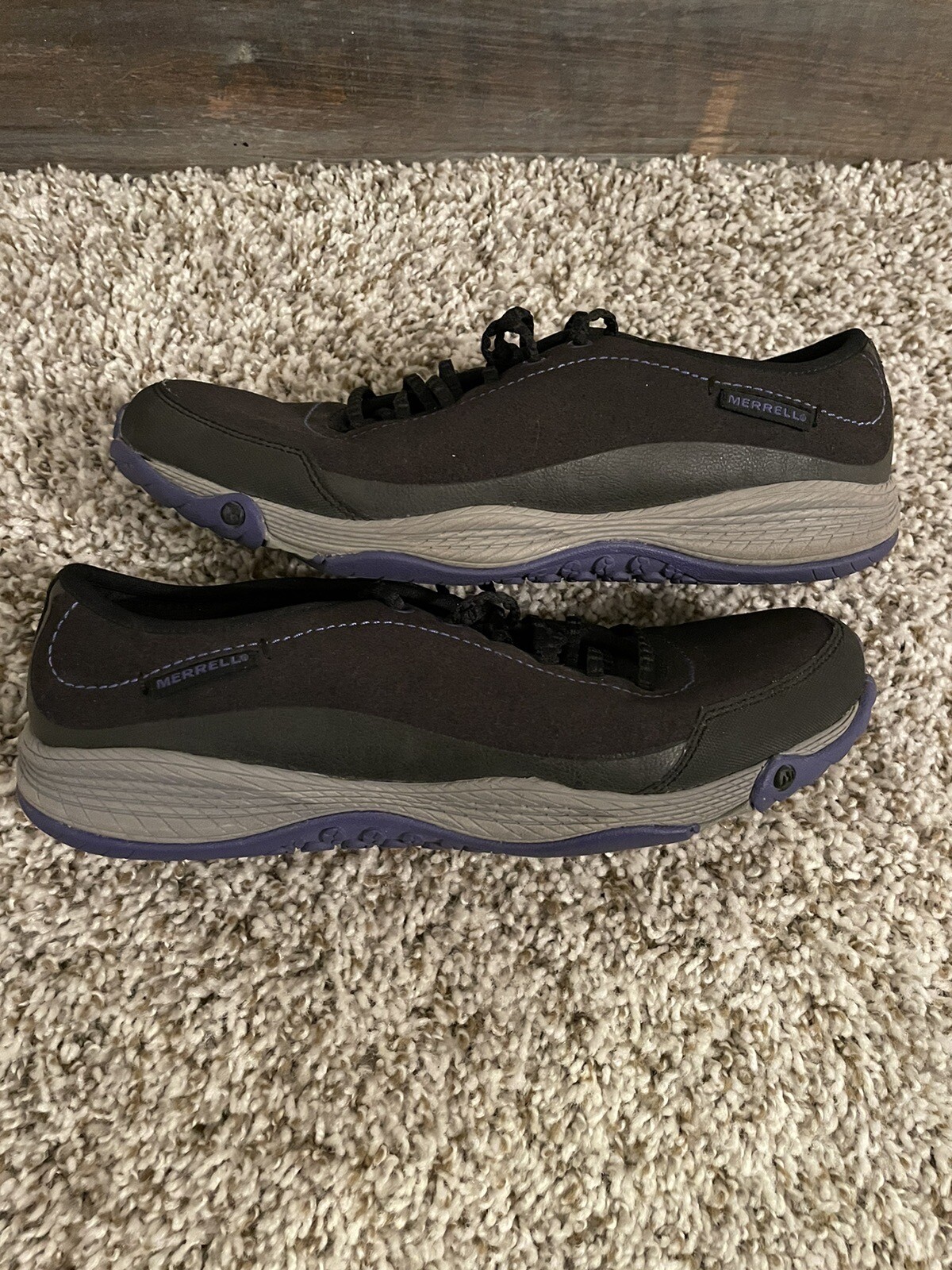 Scarpe in pizzo Merrell Select fresche nere a piedi nudi donna taglia 7 5 M US 38EU