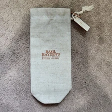 Basil Hayden's Bourbon Bottle Drawstring Cloth Gift Bag