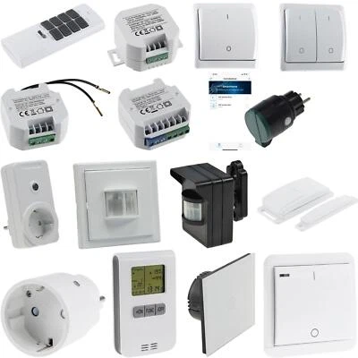 CHILITEC FUNK Schaltersystem "Pilota Casa" Schalter Taster Empfänger Steckdose Fernbedie.