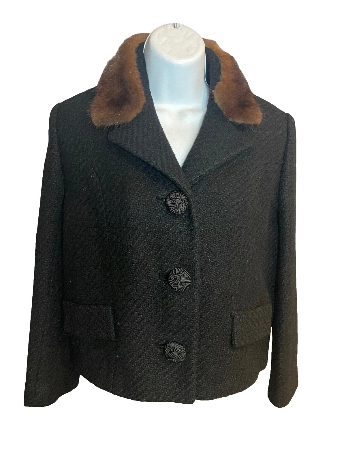 Fur Regular Size S Vintage Coats, Jackets & Vests for Women