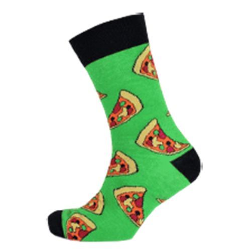 Mens Novelty Design Socks Size UK 7-11 Cotton Rich Camo Pizza Pattern Dress - Picture 6 of 6