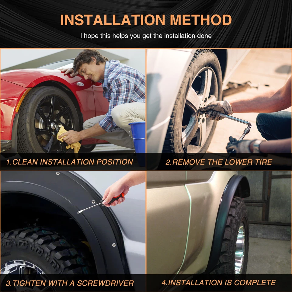 2x Rollo 10.5 pies Guardabarros Guardabarros Protector Delantero + Trasero Para Jeep Grand Cherokee Foto 4 de 4