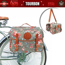 TOURBON Waterproof Bicycle Bag Bike Pannier Rear Rack Trunk Pack Market Case-UK