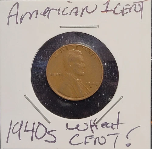 1940s WHEAT CENT. NICE COIN, GOOD CONDITION. MUSTGO-SHOPPIN