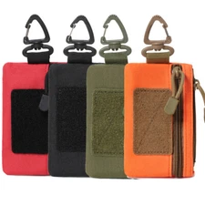Tactical Molle EDC Wallet Coin Purse Hiking Key Card Holder Pocket Bag Men Pouch