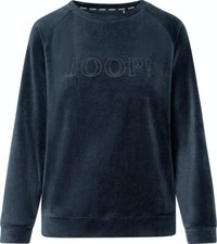 JOOP! Damen Sweatshirt Größe M UVP 59,95€ Samtshirt Samt Shirt blau 642119