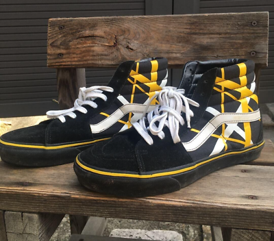 Vans x X-Large Shoes Sk8-HI Black/Yellow Size US 8.5/26.5cm Vans x X-Large Shoes Sk8-HI Black/Yellow Size US 8.5/26.5cm