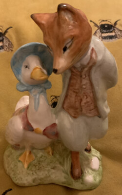 Royal Albert Beatrix Potter Jemima Puddleduck with Foxy Whiskered