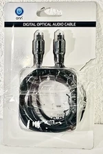 onn 6ft Digital Optical Audio Cable for TOSLINK Optical Audio Devices