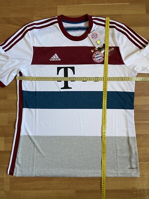 14/15 adidas × BAYERN Away Game Shirts 2014-15 Bayern Munich Away Shirt - 7/10 - (M.Boys)