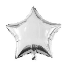 Silver Star 18” Helium Foil Celebration Balloon Party Xmas Festive Wedding Table