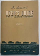 General Motors GM Post War Edition Automobile User's Guide Vintage Original